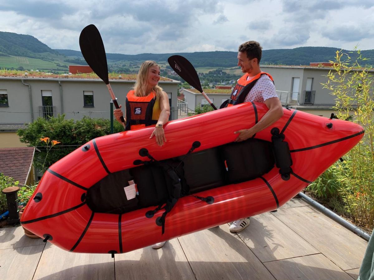 Romantische Ferienwohnung Mit Fantastischem Ausblick, Pool Und Gartensauna Jena Exteriör bild